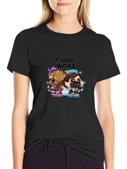 Furr Wars Black T-Shirt