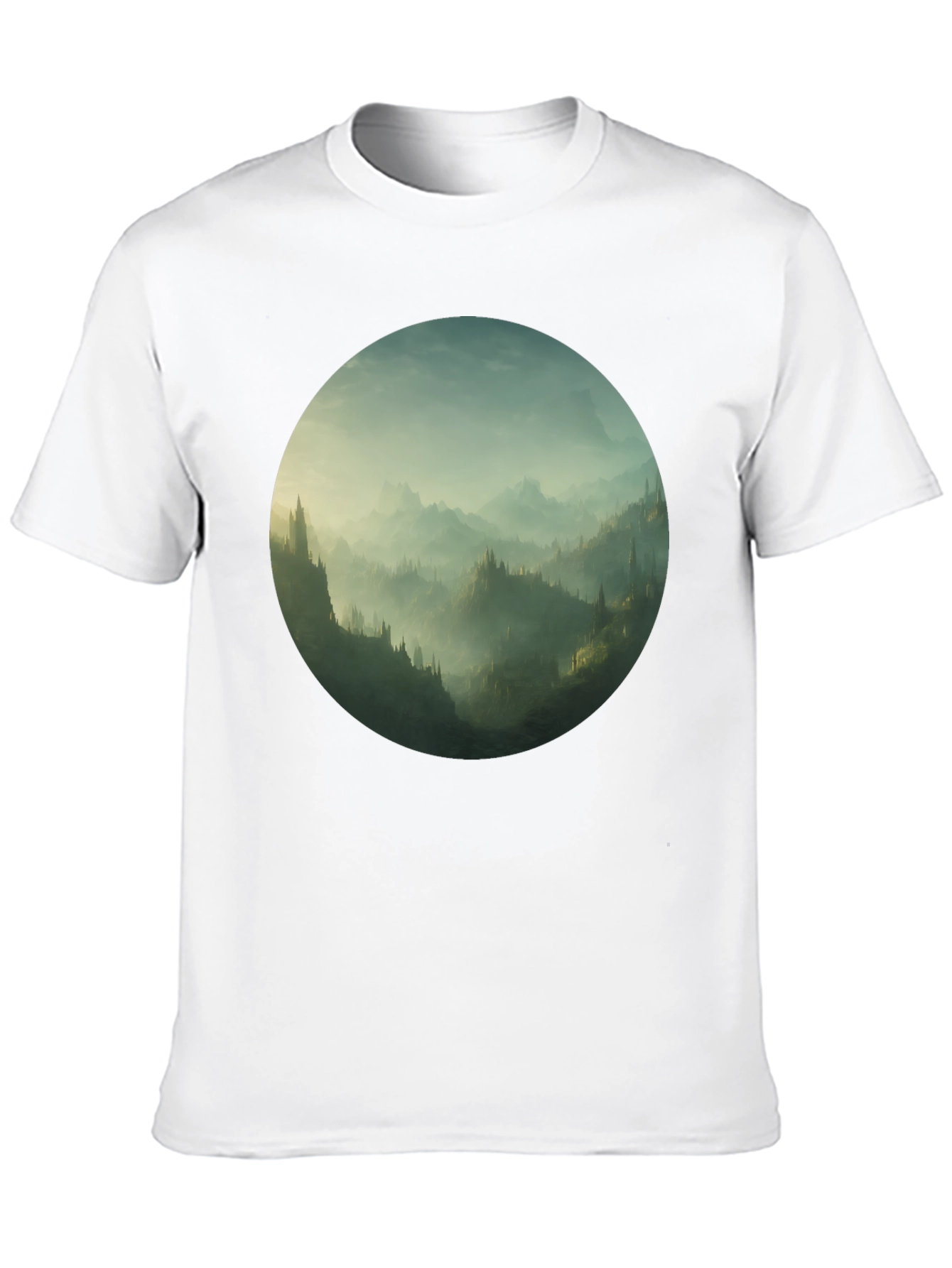Mystic Mountain Vista Black T-Shirt