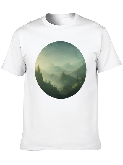 Mystic Mountain Vista Black T-Shirt