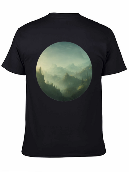 Mystic Mountain Vista Black T-Shirt