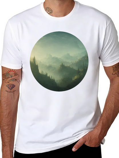 Mystic Mountain Vista Black T-Shirt