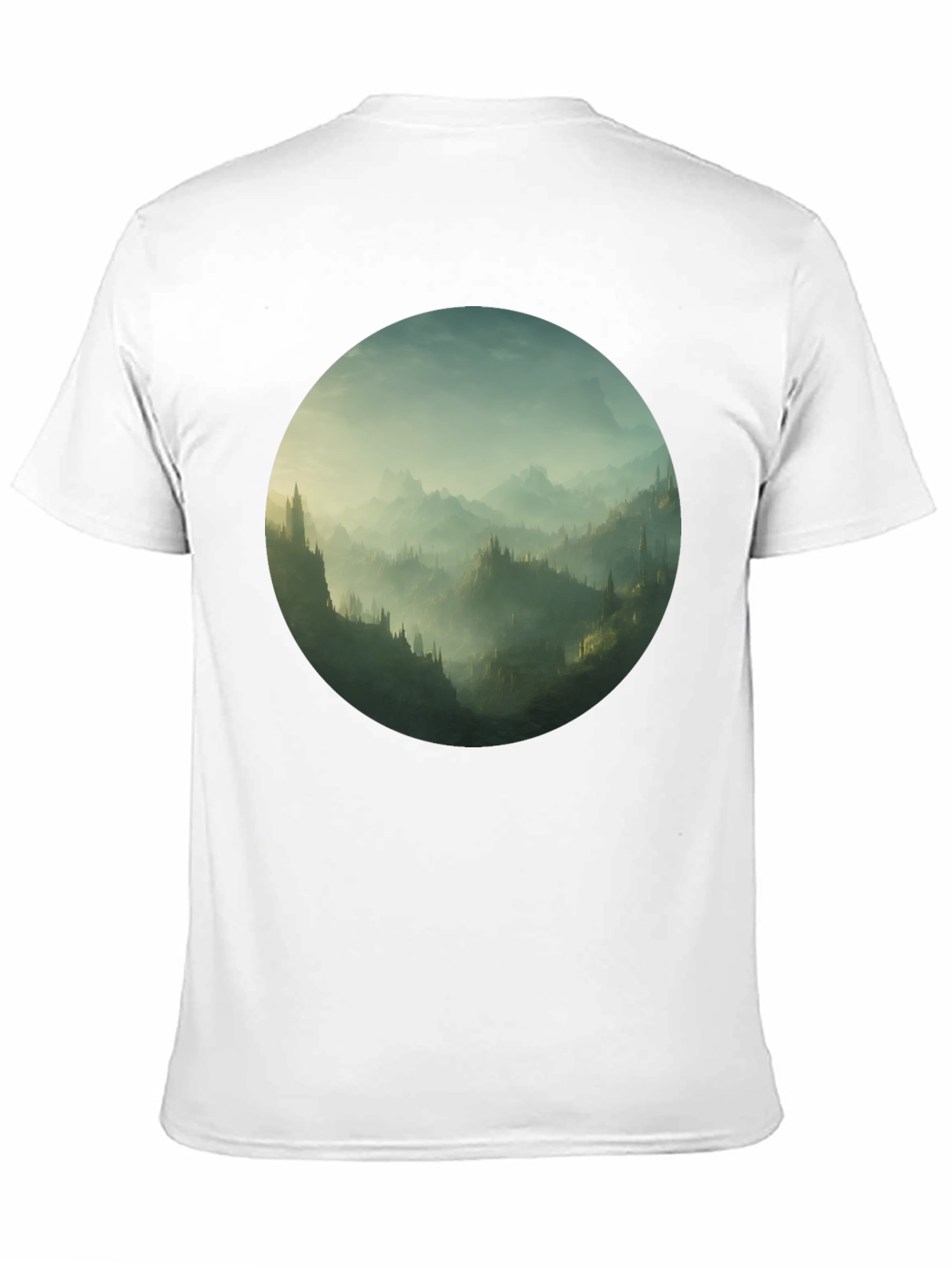 Mystic Mountain Vista Black T-Shirt