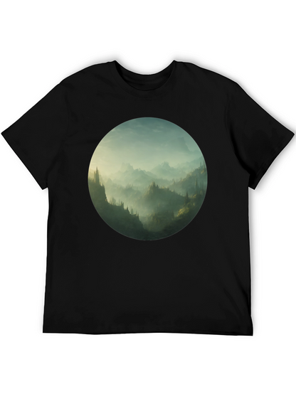 Mystic Mountain Vista Black T-Shirt