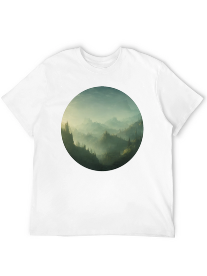 Mystic Mountain Vista Black T-Shirt