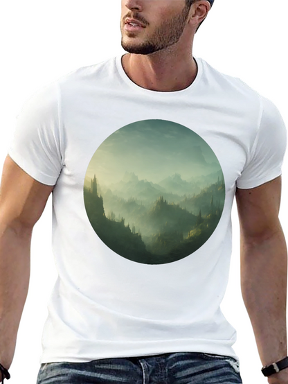 Mystic Mountain Vista Black T-Shirt