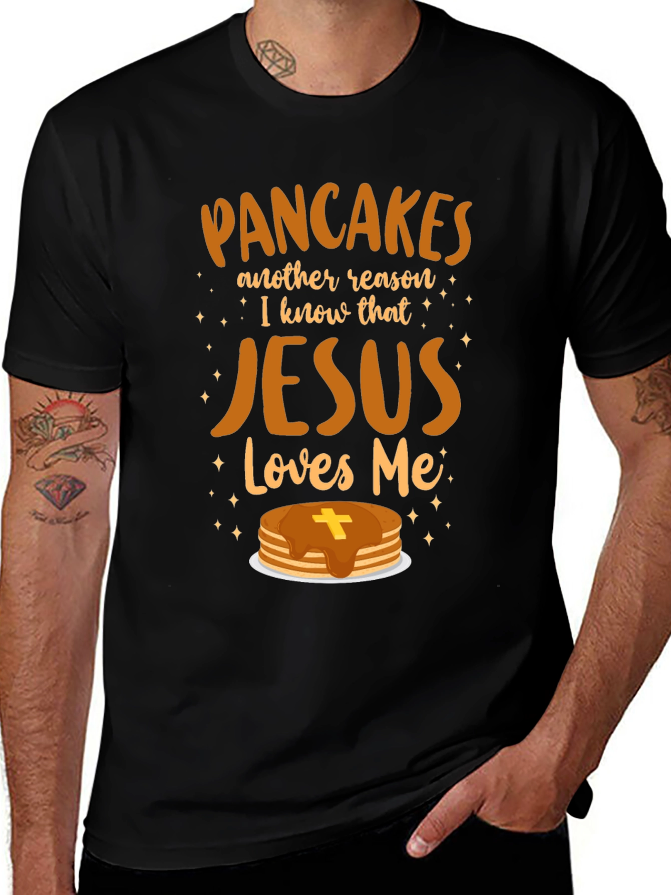 Pancakes & Jesus Graphic T-Shirt
