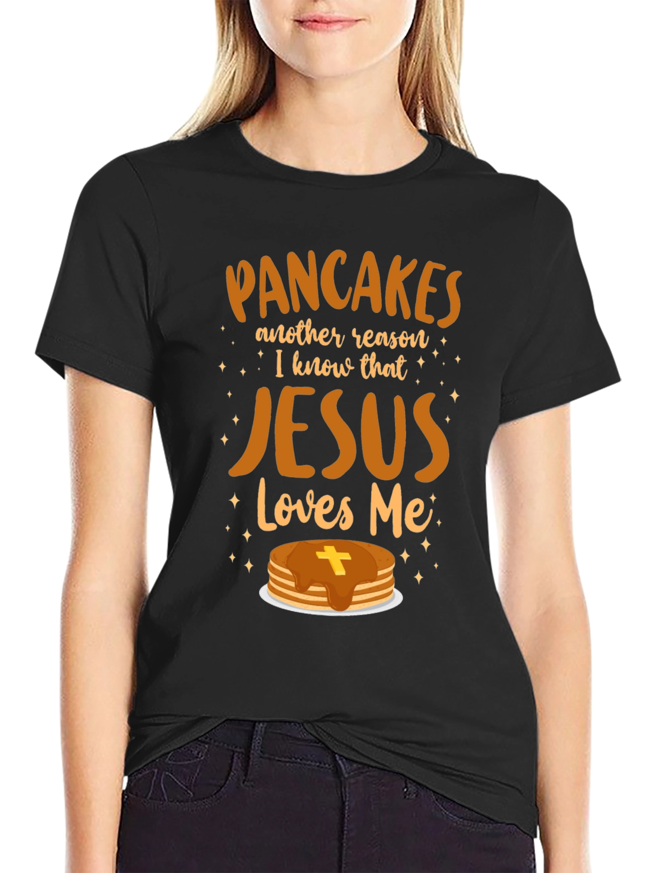 Pancakes & Jesus Graphic T-Shirt