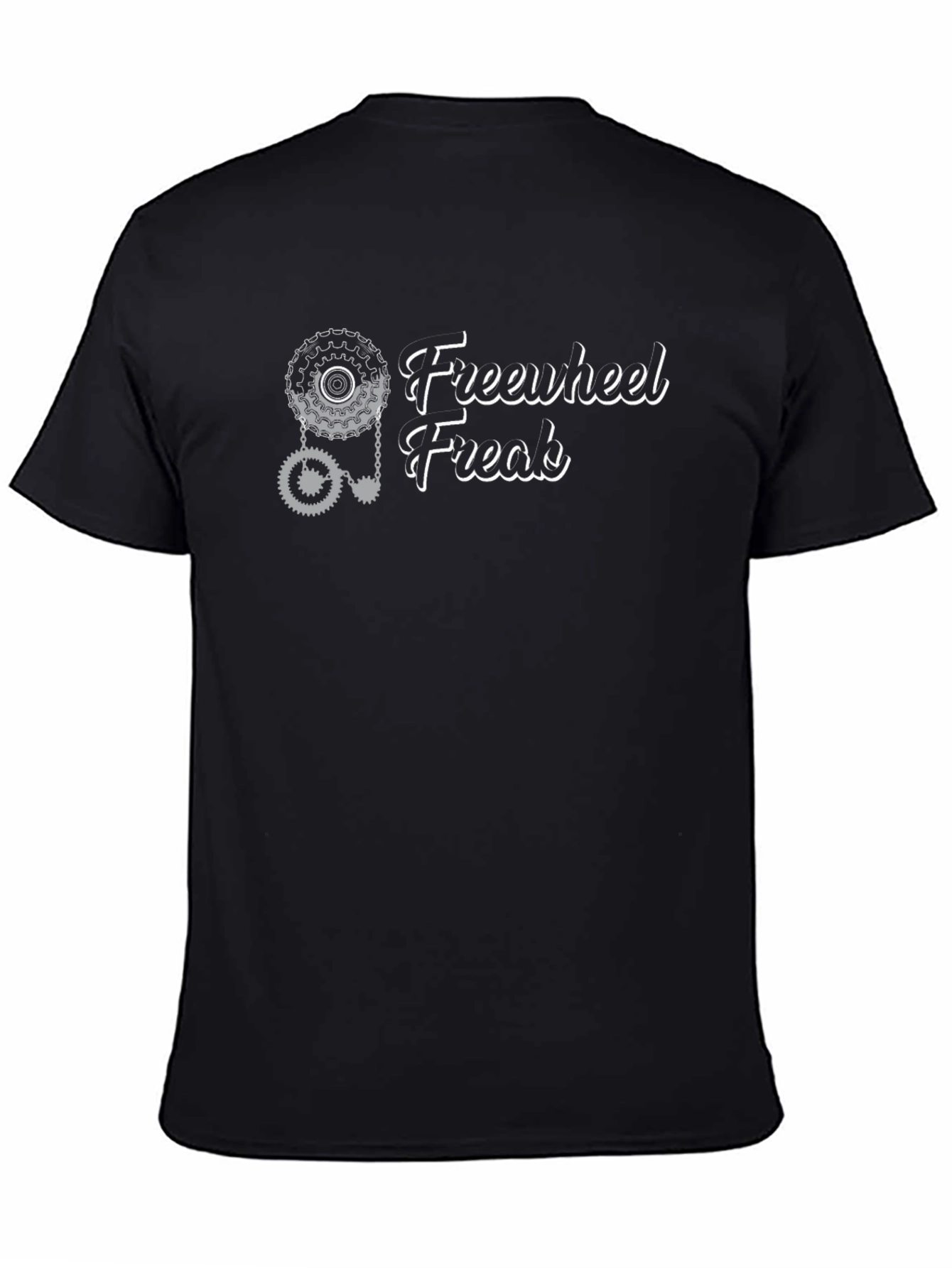 Freewheel Freak Graphic Tee - Black Cotton T-Shirt