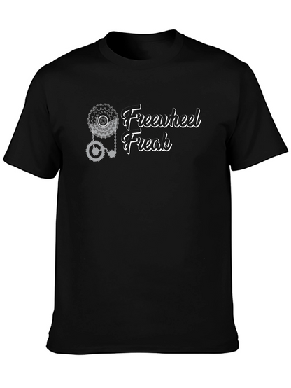 Freewheel Freak Graphic Tee - Black Cotton T-Shirt