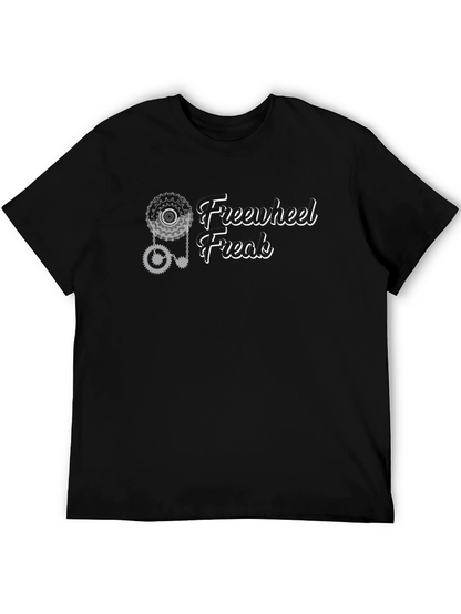 Freewheel Freak Graphic Tee - Black Cotton T-Shirt