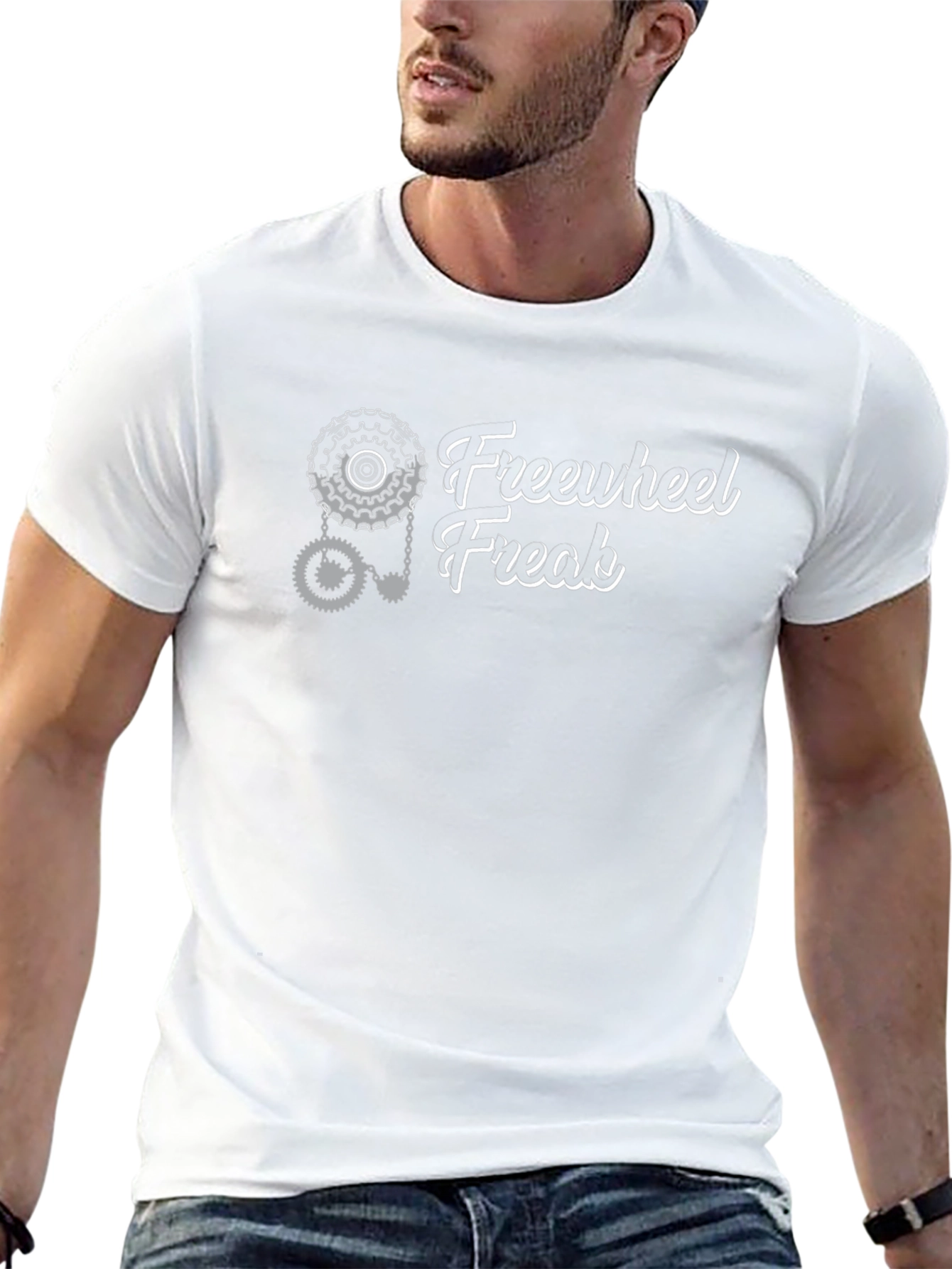 Freewheel Freak Graphic Tee - Black Cotton T-Shirt
