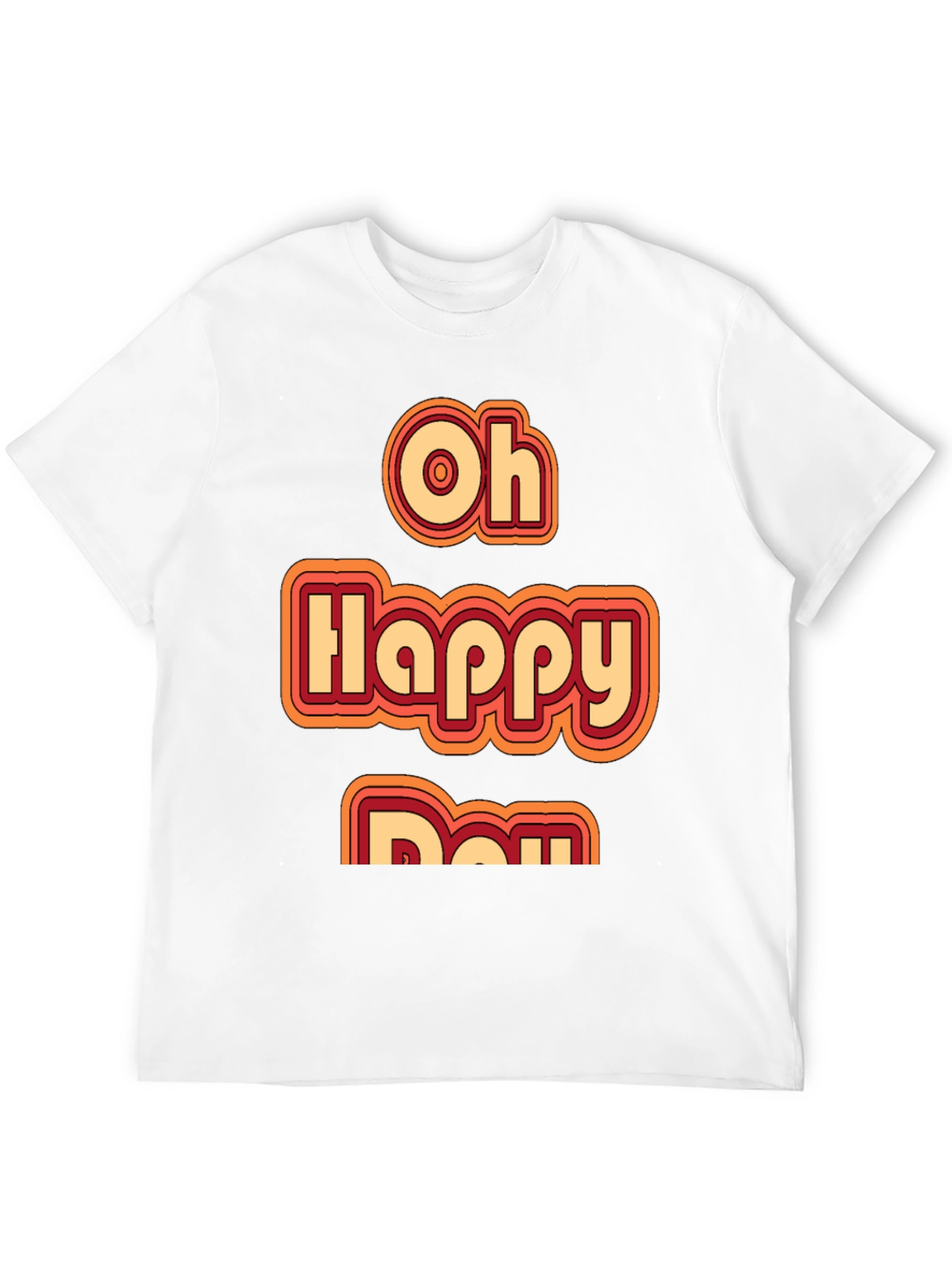 Oh Happy Day Retro Style Graphic Tee