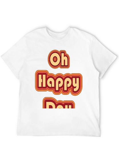 Oh Happy Day Retro Style Graphic Tee