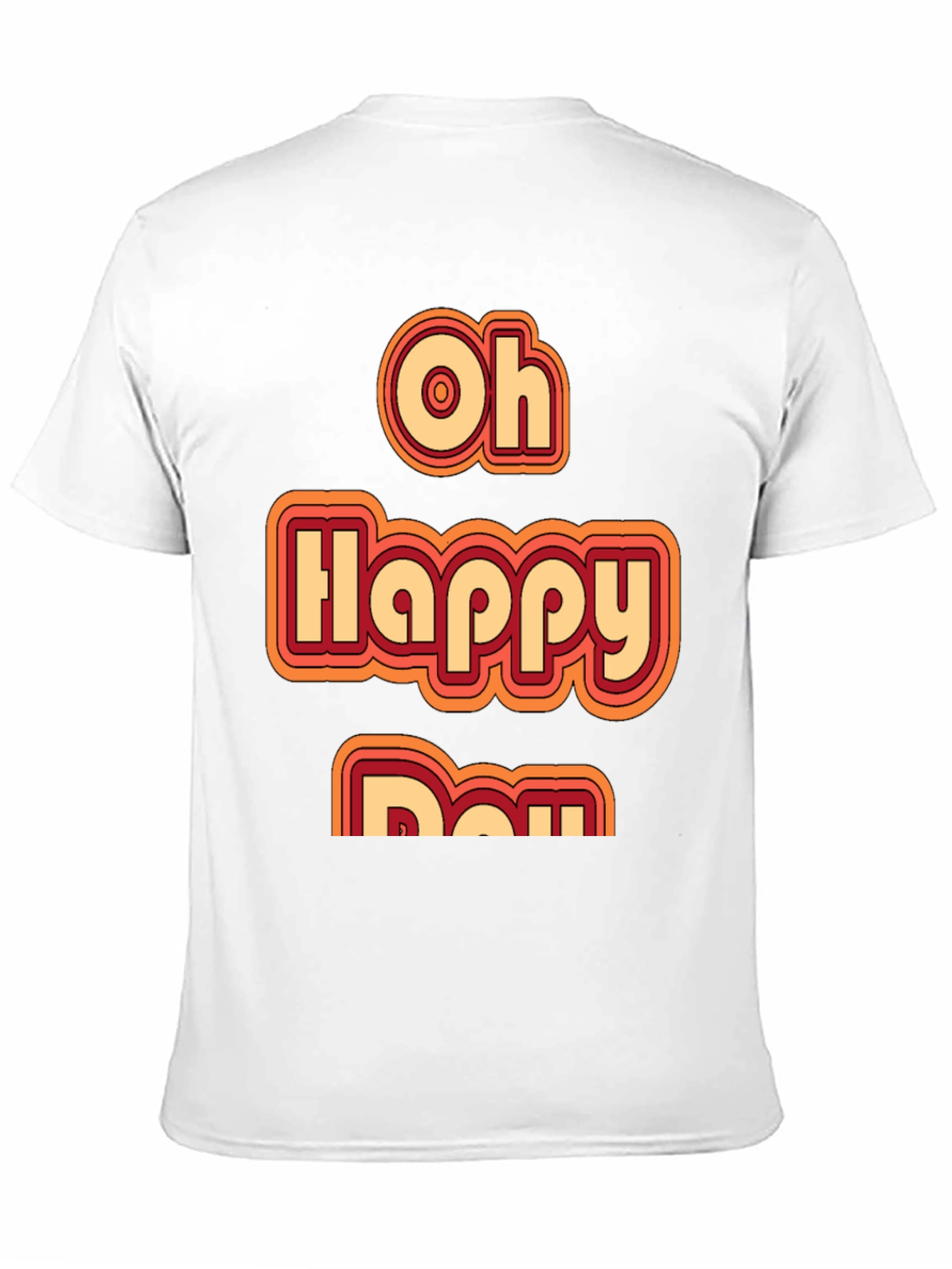 Oh Happy Day Retro Style Graphic Tee