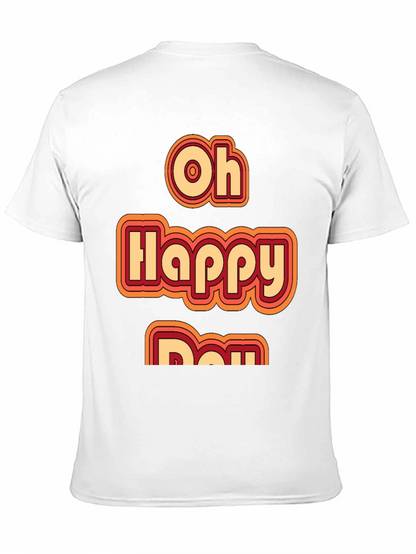 Oh Happy Day Retro Style Graphic Tee