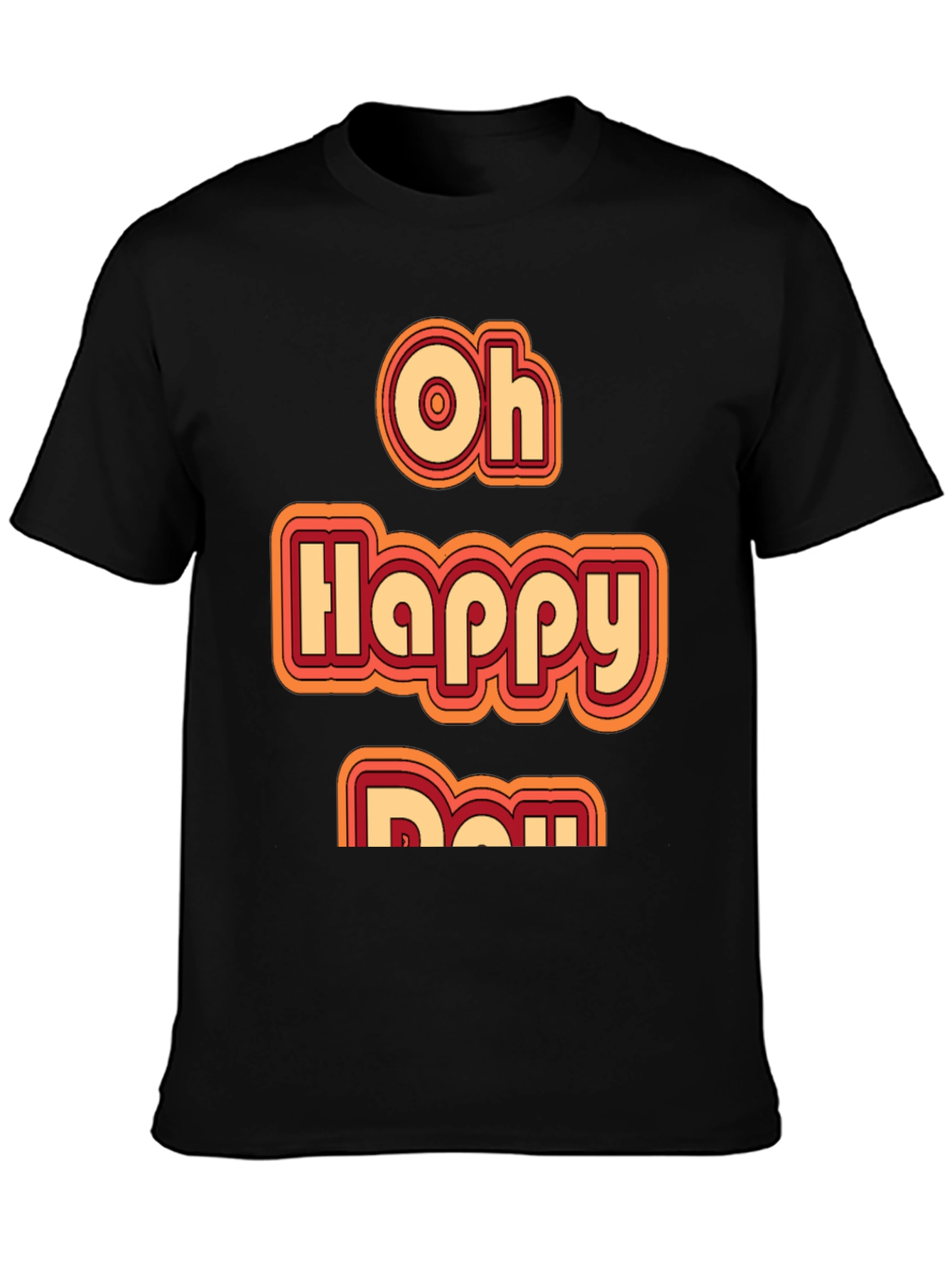 Oh Happy Day Retro Style Graphic Tee