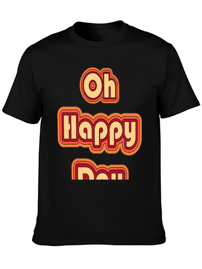Oh Happy Day Retro Style Graphic Tee