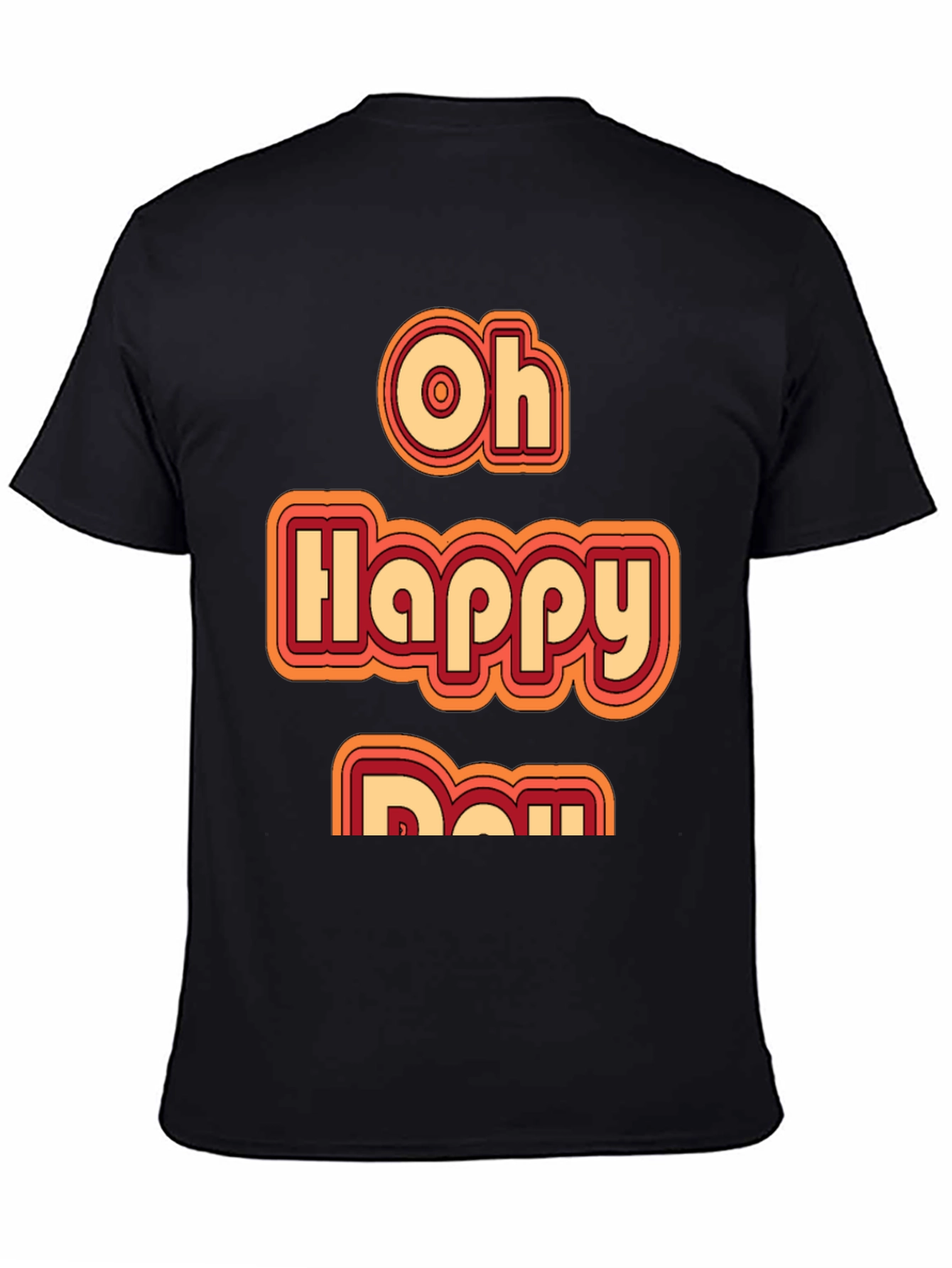 Oh Happy Day Retro Style Graphic Tee