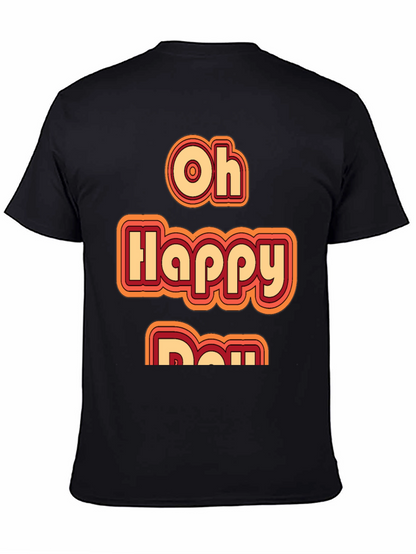 Oh Happy Day Retro Style Graphic Tee