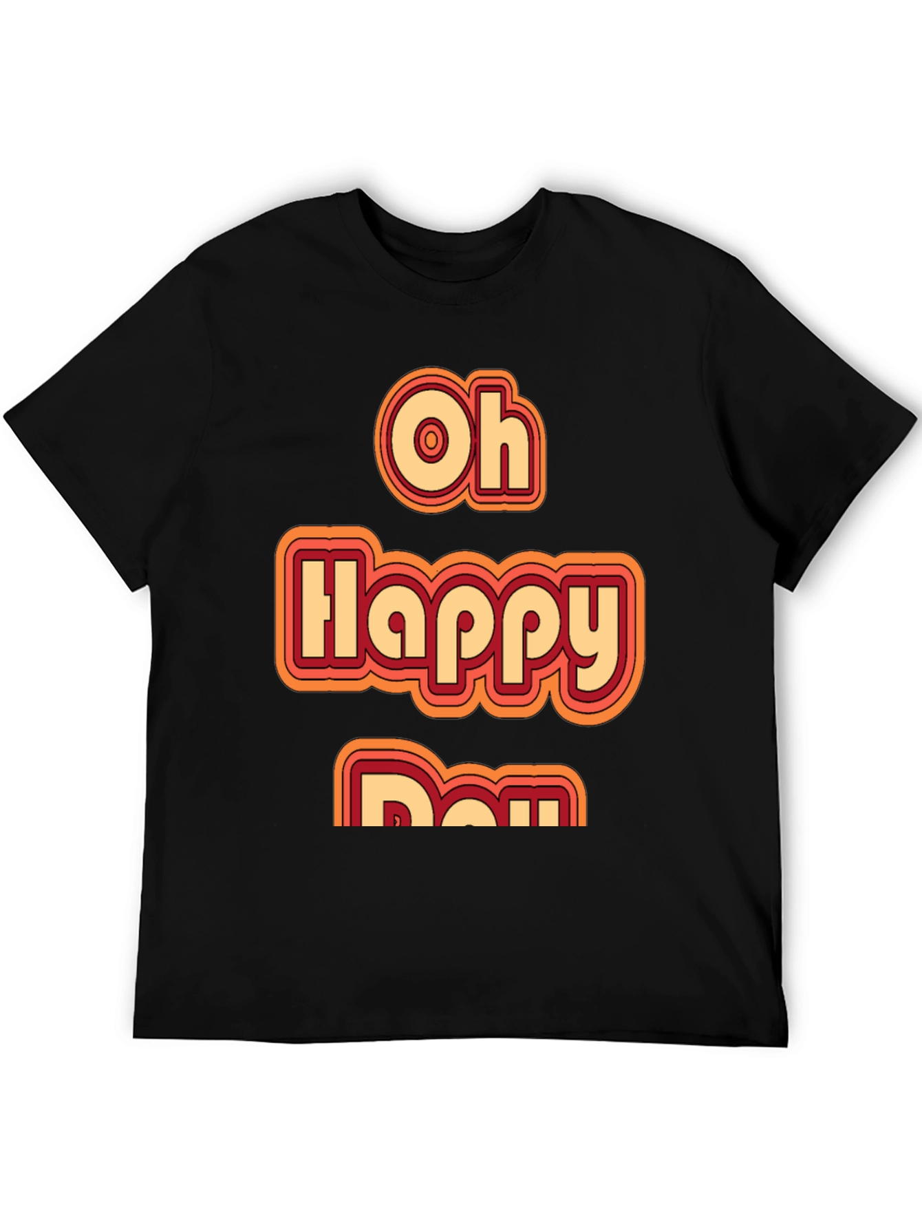 Oh Happy Day Retro Style Graphic Tee