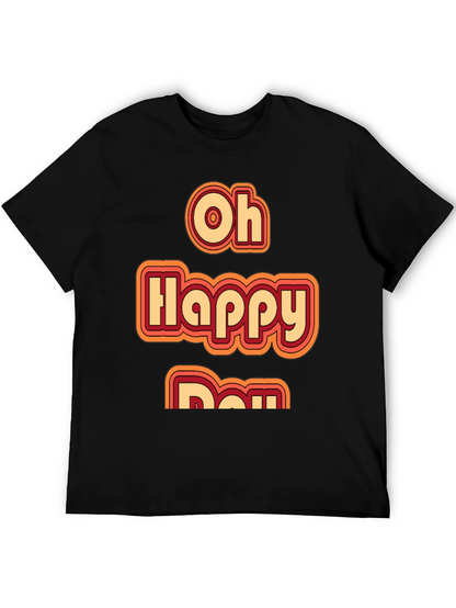 Oh Happy Day Retro Style Graphic Tee