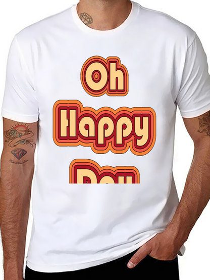 Oh Happy Day Retro Style Graphic Tee