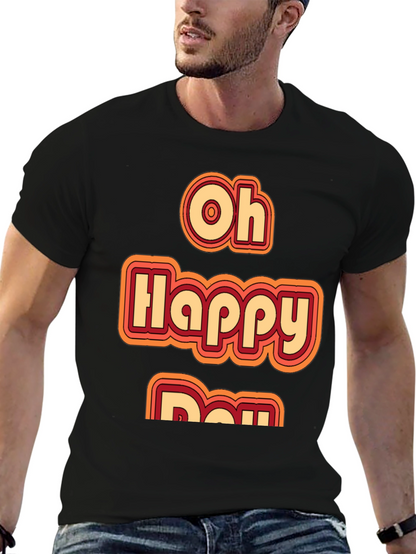 Oh Happy Day Retro Style Graphic Tee