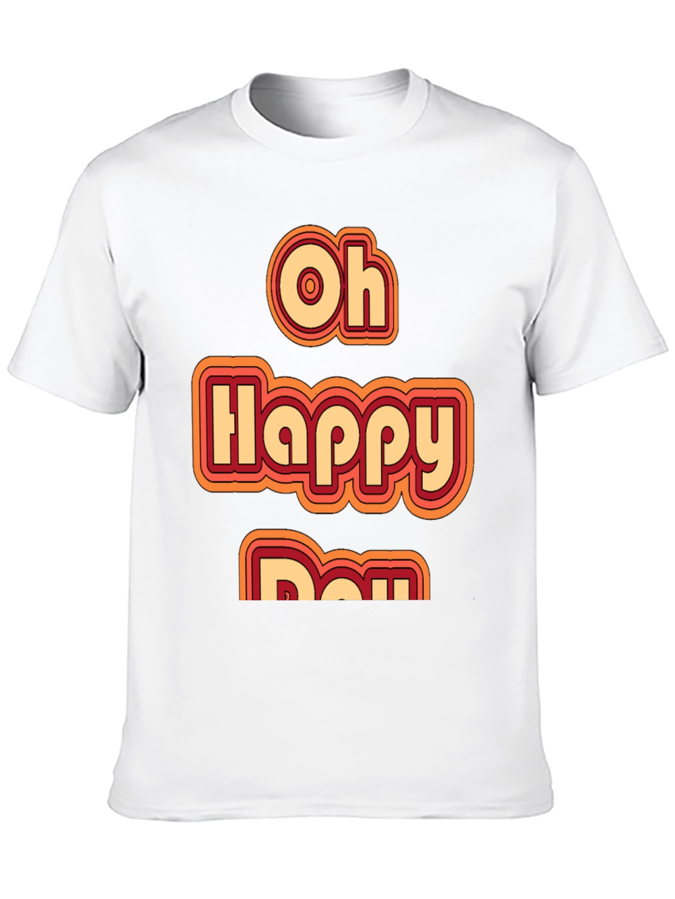 Oh Happy Day Retro Style Graphic Tee