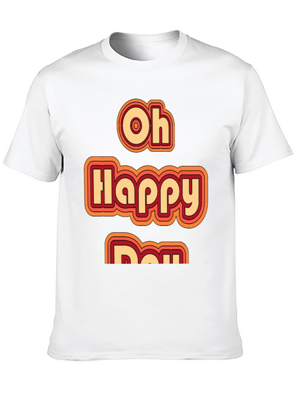 Oh Happy Day Retro Style Graphic Tee