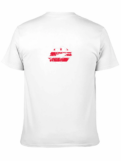 Kiss DC Flag Graphic Tee - Unisex Black T-Shirt