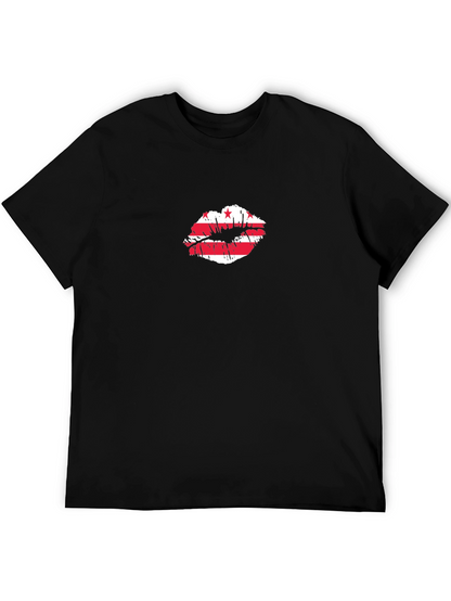 Kiss DC Flag Graphic Tee - Unisex Black T-Shirt