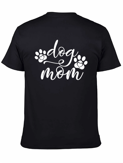 Dog Mom T-Shirt - Cute Paw Print Design