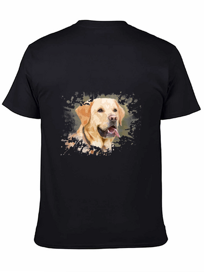 Labrador Dog Art Black T-Shirt