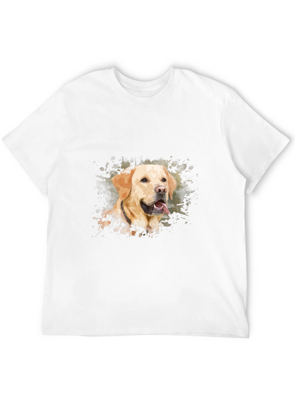 Labrador Dog Art Black T-Shirt