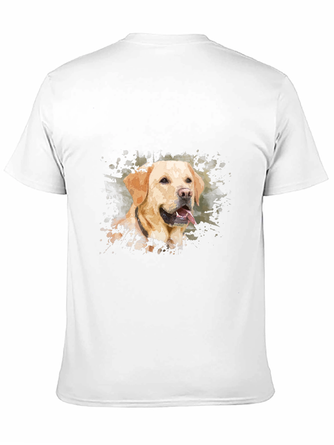 Labrador Dog Art Black T-Shirt