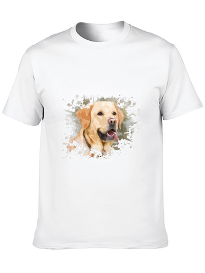 Labrador Dog Art Black T-Shirt