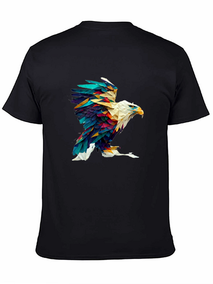 Abstract Eagle Graphic Black Tee