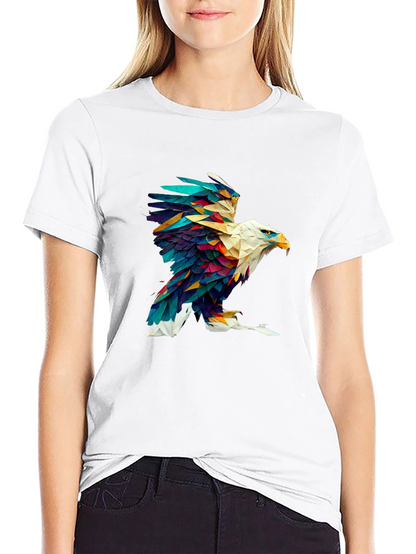 Abstract Eagle Graphic Black Tee