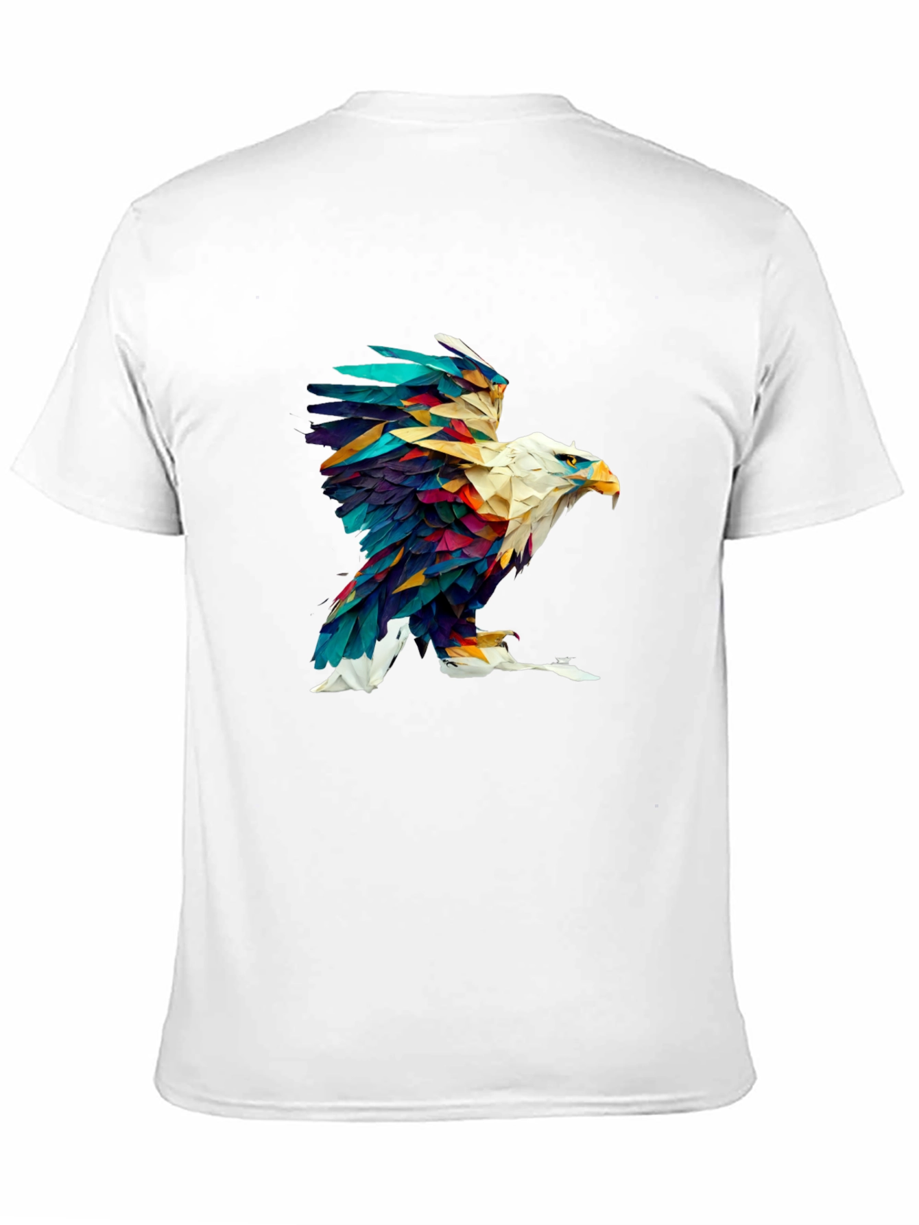 Abstract Eagle Graphic Black Tee