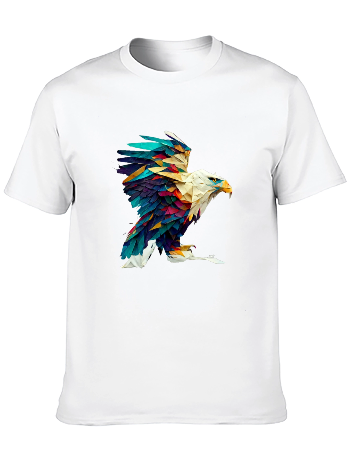 Abstract Eagle Graphic Black Tee