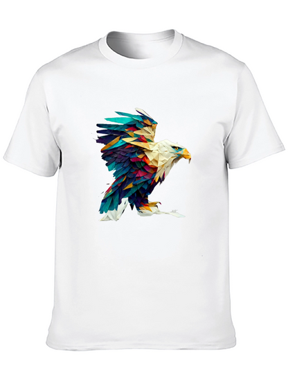 Abstract Eagle Graphic Black Tee