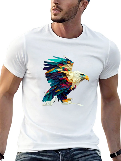 Abstract Eagle Graphic Black Tee
