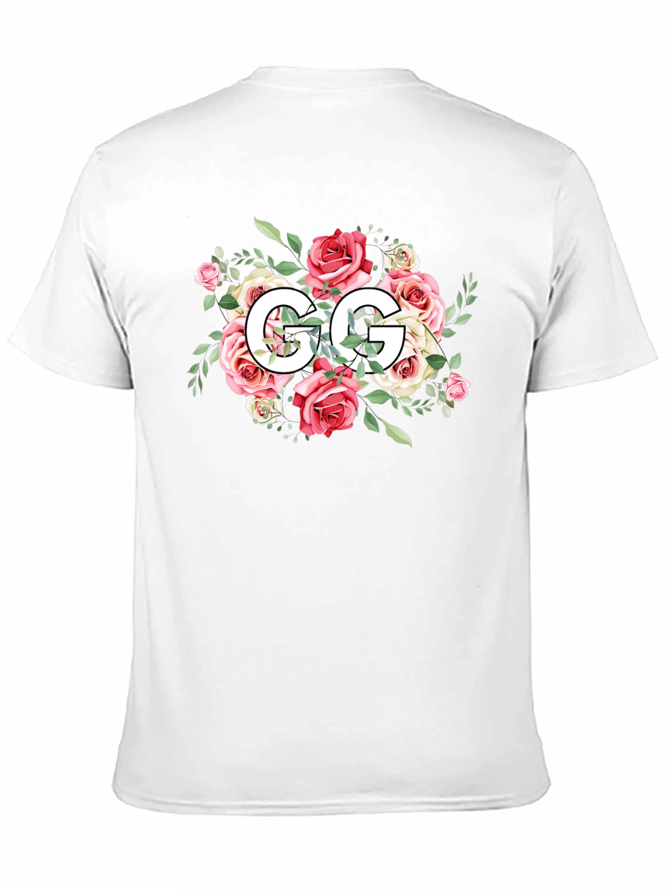 Floral GG Black T-Shirt