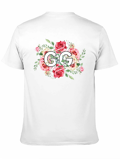 Floral GG Black T-Shirt