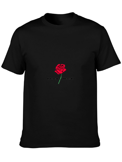 Black Mask Rose Graphic T-Shirt