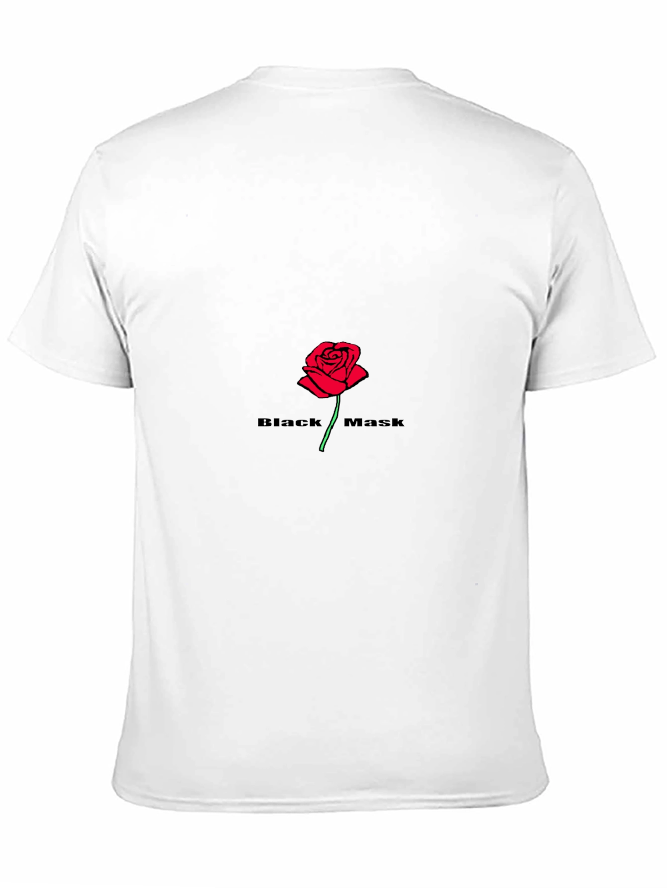 Black Mask Rose Graphic T-Shirt