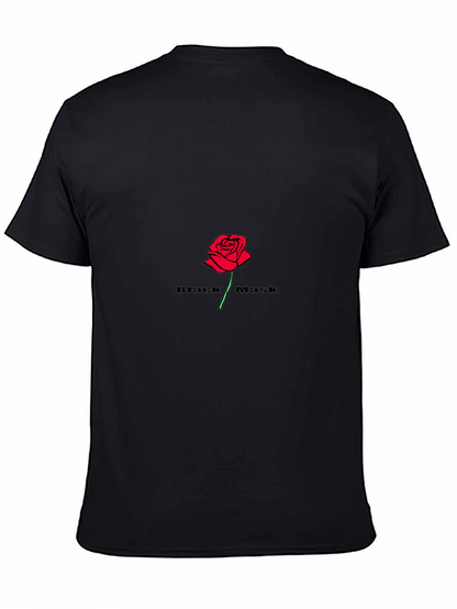 Black Mask Rose Graphic T-Shirt