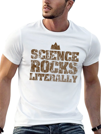 Science Rocks Literally Graphic Tee - Black