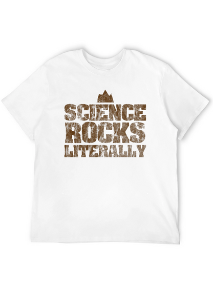Science Rocks Literally Graphic Tee - Black