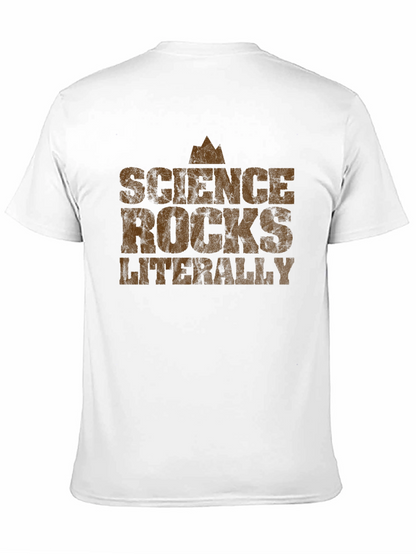 Science Rocks Literally Graphic Tee - Black